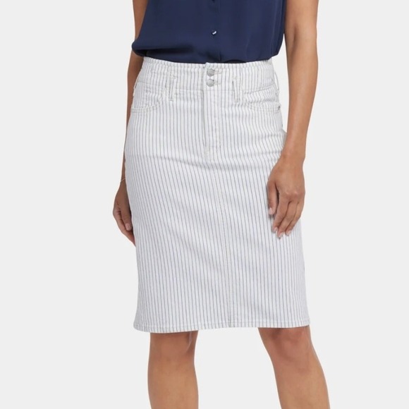 NWT - NYDJ High Waist Skirt – Palencia Stripe – Size 16 - Picture 1 of 6